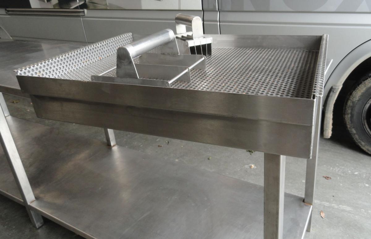 Industrie - Werktafel - Snijbak - Inox