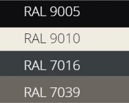 De standaard RAL-kleuren