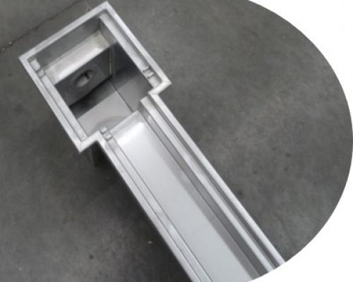 Gouttière en inox