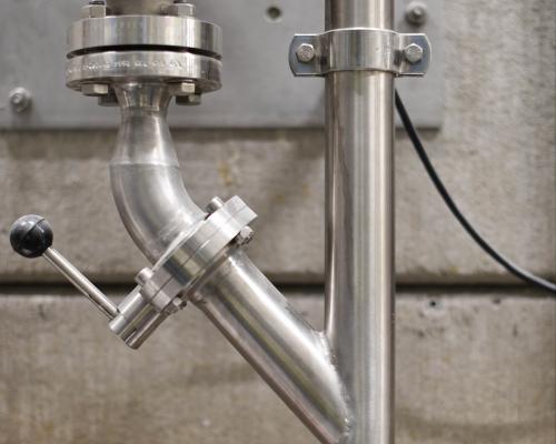 Platform incl. trap, trapleuning, ketels, vloerluiken - Traanplaat - Inox