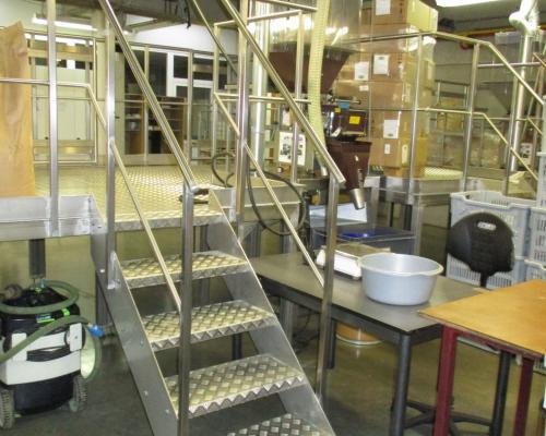 Plate-forme en inox 