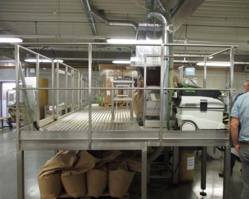 Trappen en platformen - Volledig platform - Inox