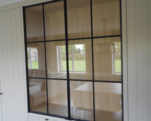 Opbergen - Kastdeuren - Staal gelakt - Helder glas - 1z mastiek
