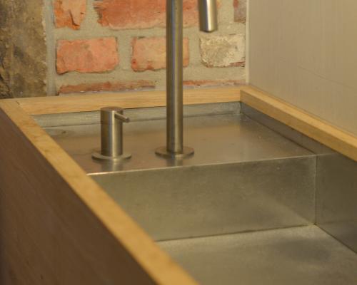 Interieur - Lavabo - Spoelbak - Inox excentrisch geschuurd