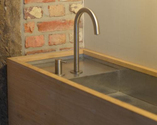 Interieur - Lavabo - Spoelbak - Inox excentrisch geschuurd