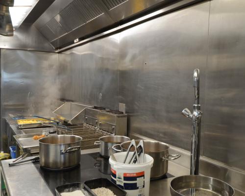 Keuken horeca - Spatwand - Wandbekleding - Inox